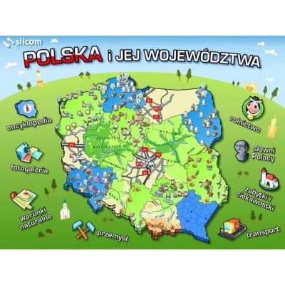 POLSKA I JEJ WOJEWÓDZTWA/PROGRAM KOMP./LICENCJA NA 20PC (GEO262)