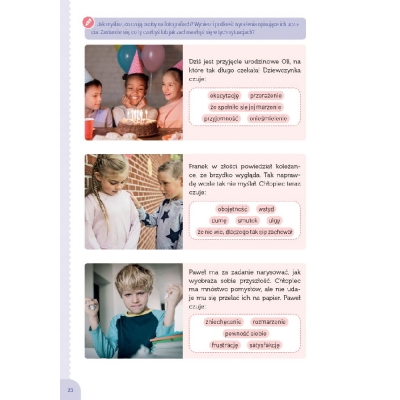 EMOCJE, RELACJE I TRUDNE SYTUACJE. ĆWICZENIA ROZPOZNAWANIA UCZUĆ, EMOCJI I RELACJI PAKIET (HAR026)