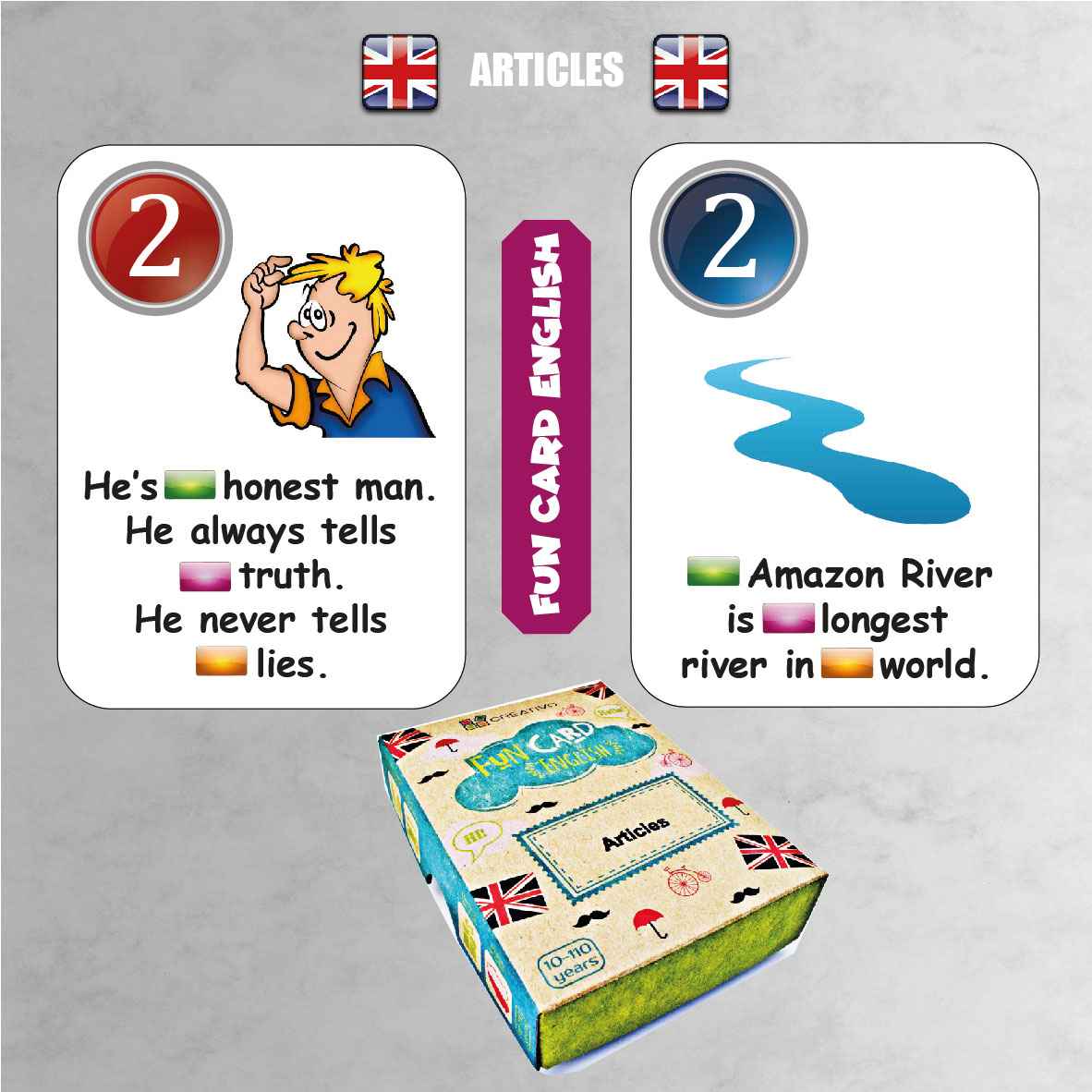 FUN CARD ENGLISH ARTICLES
