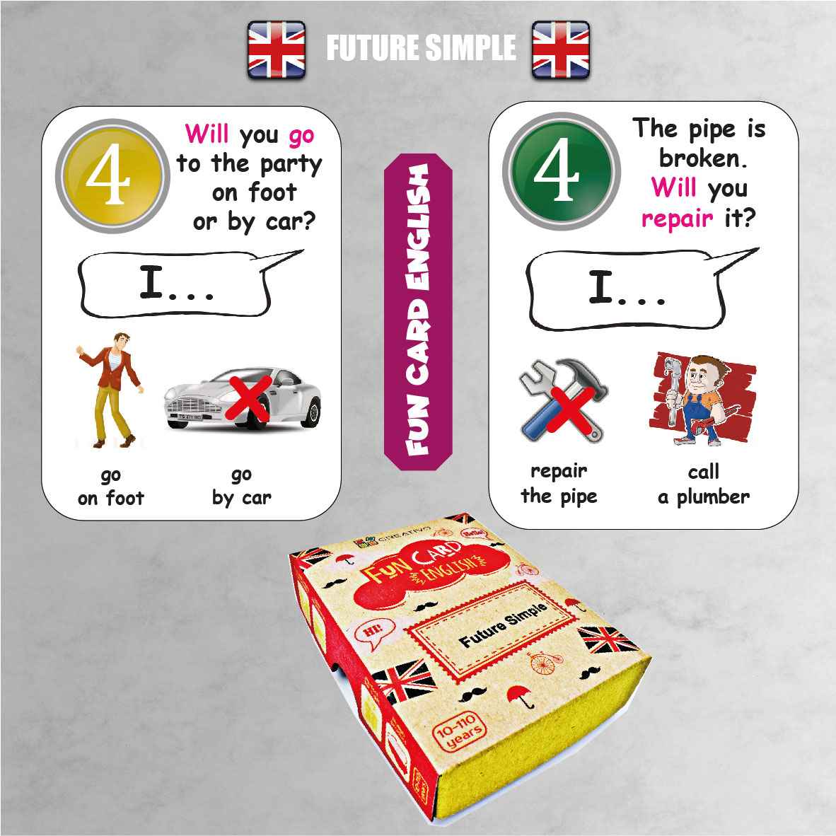 FUN CARD ENGLISH FUTURE SIMPLE