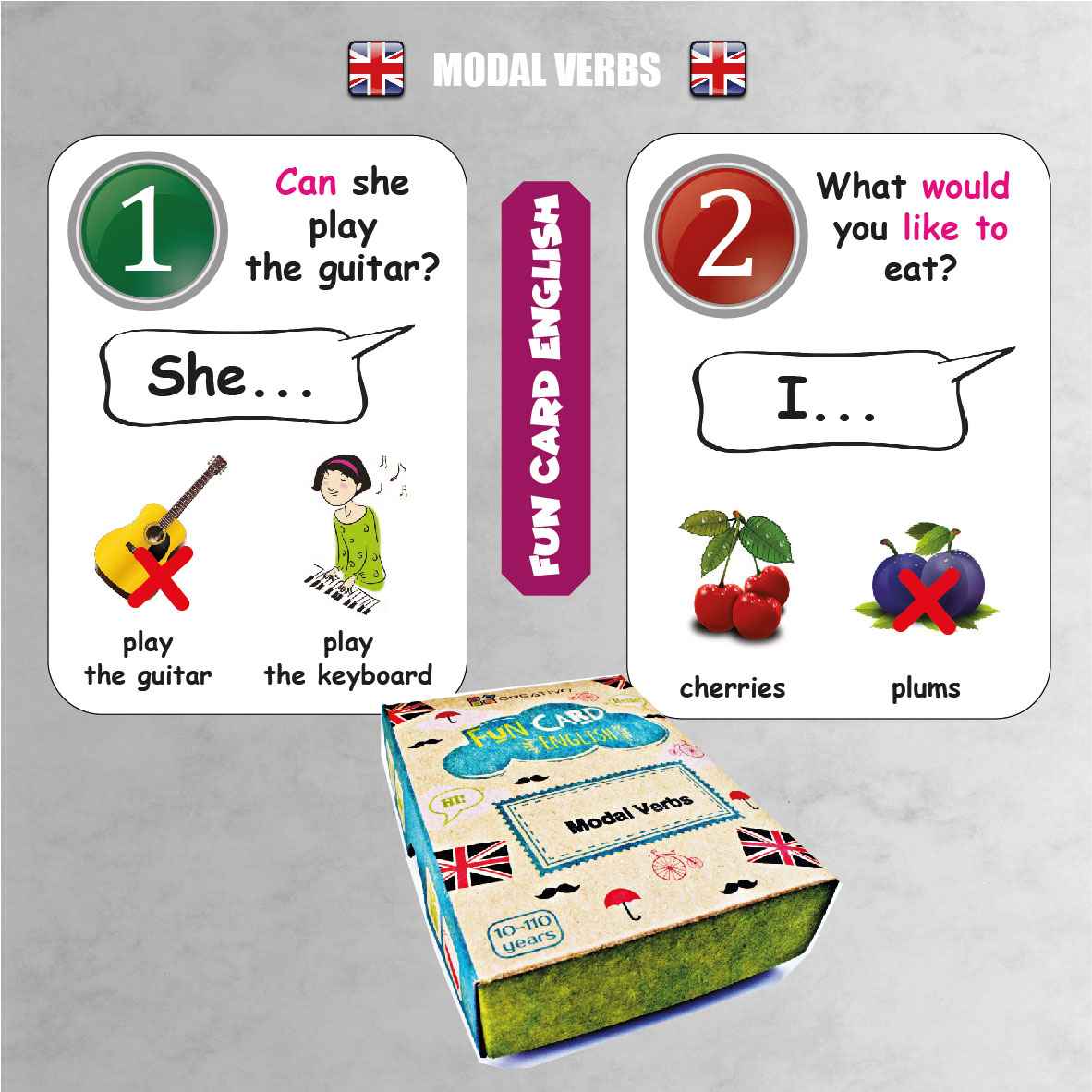 FUN CARD ENGLISH modal verbs