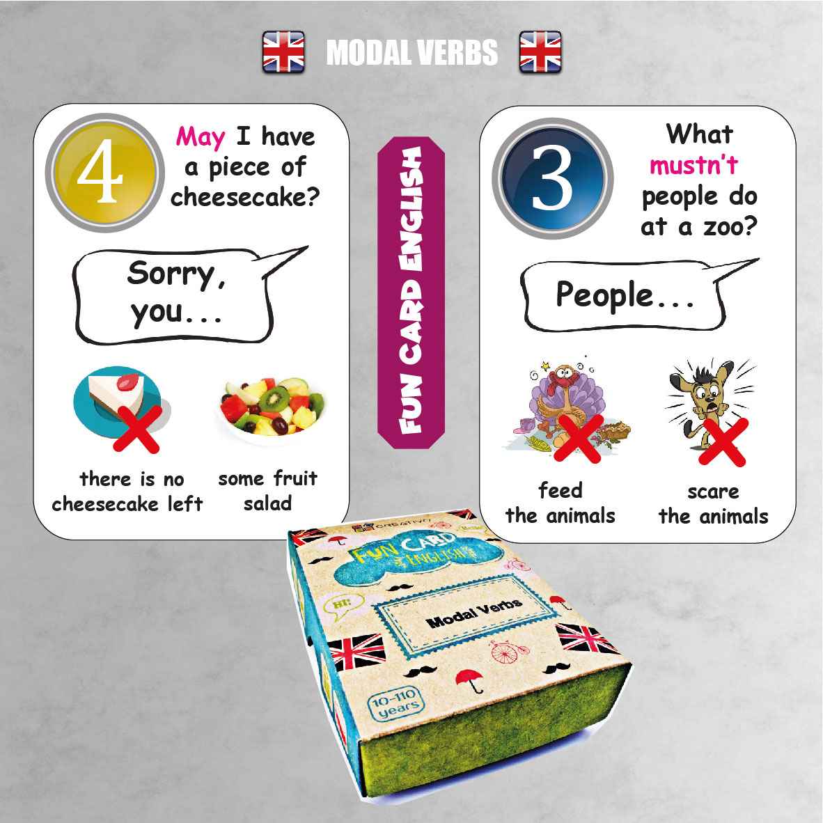 FUN CARD ENGLISH modal verbs