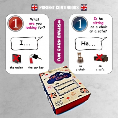 FUN CARD ENGLISH PRESENT CONTINUOUS (CRE014)