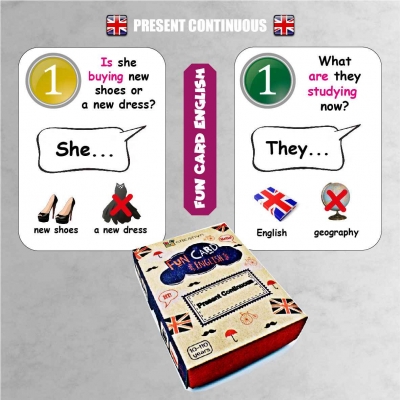 FUN CARD ENGLISH PRESENT CONTINUOUS (CRE014)