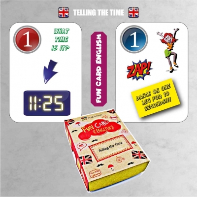 FUN CARD ENGLISH TELLING THE TIME (CRE023)