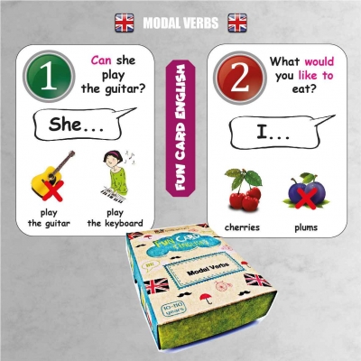 FUN CARD ENGLISH MODAL VERBS (CRE009)