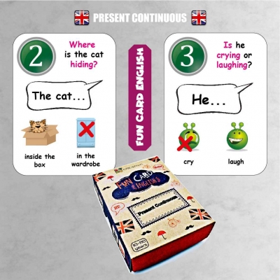 FUN CARD ENGLISH PRESENT CONTINUOUS (CRE014)