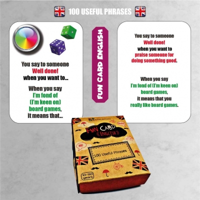FUN CARD ENGLISH 100 USEFUL PHRASES (CRE016)