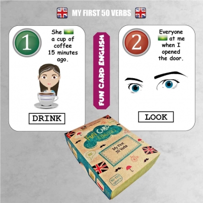 FUN CARD ENGLISH MY FIRST 50 VERBS (CRE011)