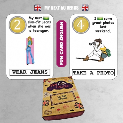FUN CARD ENGLISH MY NEXT 50 VERBS (CRE012)
