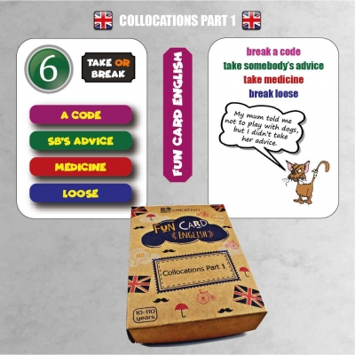 FUN CARD ENGLISH COLLOCATIONS PART 1 (CRE017)