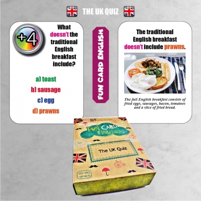 FUN CARD ENGLISH THE UK QUIZ (JOB301)