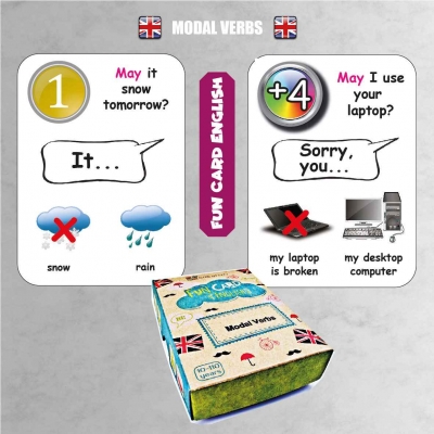 FUN CARD ENGLISH MODAL VERBS (CRE009)