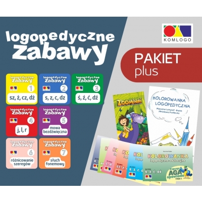 PAKIET LOGOPEDYCZNE ZABAWY - ZESTAW 7 PROGRAMÓW (LOG187)