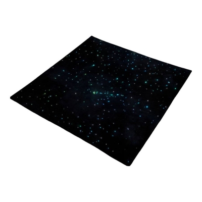 SENSORYCZNY DYWAN ŚWIATŁOWODOWY NIEBO NOCĄ 140x140 CM (SEN052)
