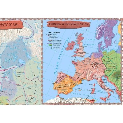 MAPA EUROPA WCZESNOŚREDNIOWIECZNA (MERH10)