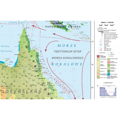 MAPA ŚCIENNA AUSTRALII KRAJOBRAZOWA (MER011)