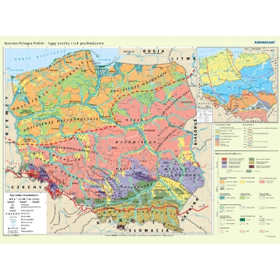 MAPA ŚCIENNA POLSKI GEOMORFOLOGIA - TYPY RZEŹBY I ICH POCHODZENIE (MER101)