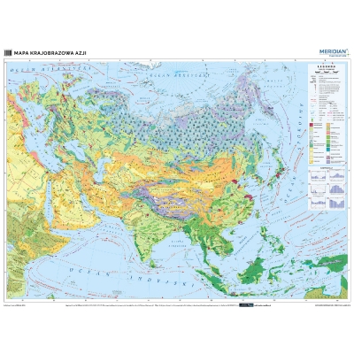 MAPA ŚCIENNA AZJI KRAJOBRAZOWA (MER009)