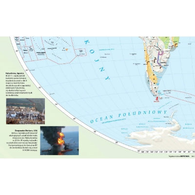 MAPA ŚCIENNA ŚWIATA DEGRADACJA ŚRODOWISKA (MER019)