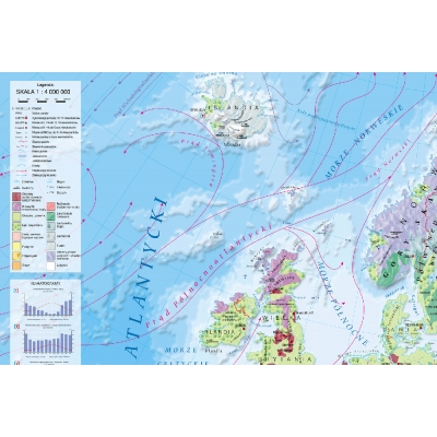 MAPA ŚCIENNA EUROPY - KRAJOBRAZOWA (MER202)