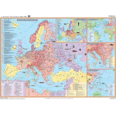 MAPA II WOJNA ŚWIATOWA 1943-45 (MERH53)