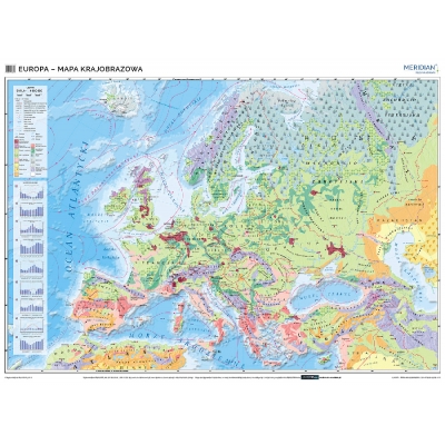 MAPA ŚCIENNA EUROPY - KRAJOBRAZOWA (MER202)