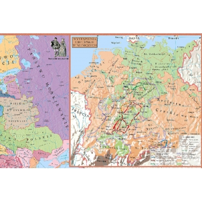 MAPA DUO RZECZPOSPOLITA PO UNII LUBELSKIEJ (XVI W.) /EUROPA XVI W. (MERH15)