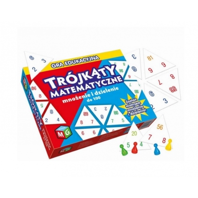 TRÓJKĄTY MATEMATYCZNE. MNOŻENIE I DZIELENIE - GRA EDUKACYJNA (ZAB481)