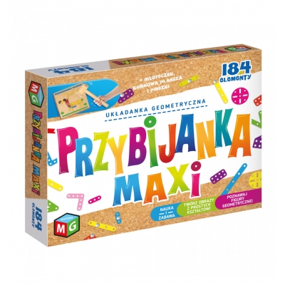 PRZYBIJANKA MAXI - UKŁADANKA GEOMETRYCZNA (ZAB 330)