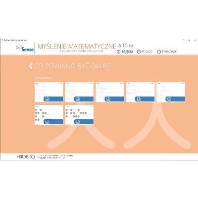 GoSense. MYŚLENIE MATEMATYCZNE. SPECJALNE POTRZEBY EDUKACYJNE 6-10 LAT - PROGRAM INTERAKTYWNY (HIT007)
