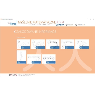 GoSense. MYŚLENIE MATEMATYCZNE. SPECJALNE POTRZEBY EDUKACYJNE 6-10 LAT - PROGRAM INTERAKTYWNY (HIT007)