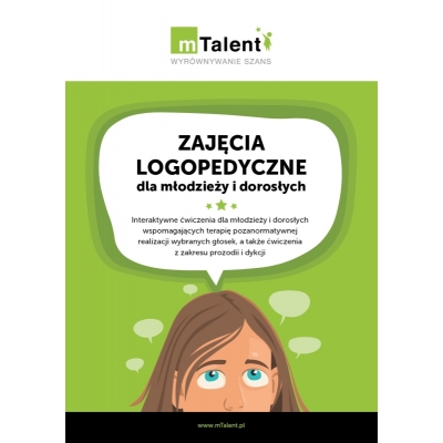 mTALENT ZAJĘCIA LOGOPEDYCZNE DLA MŁODZIEŻY I DOROSŁYCH (LOG179)