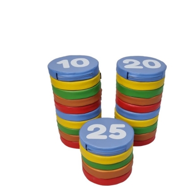 PIANKOWE PODUSZKI DO SIEDZENIA CYFERKI 1-25