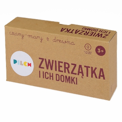 ZWIERZĄTKA I ICH DOMKI - CZARY MARY Z DREWNA DOMINO (PRP655)