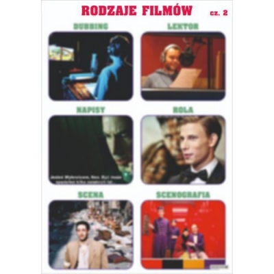 MEDIOZNAWSTWO - FILM. ZESTAW 10 PLANSZ DYDAKTYCZNYCH (PLA316-6)