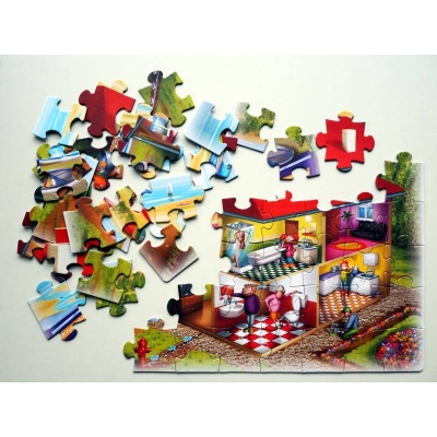 OSZCZĘDZAJ WODĘ I CHROŃ ŚRODOWISKO   PUZZLE (ZAB 375)