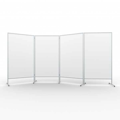 TABLICA EKSPOZYCYJNA MAGNETYCZNO-SUCHOŚCIERALNA WYM: 80x120 /190 NA KÓŁKACH (TGR002-2)