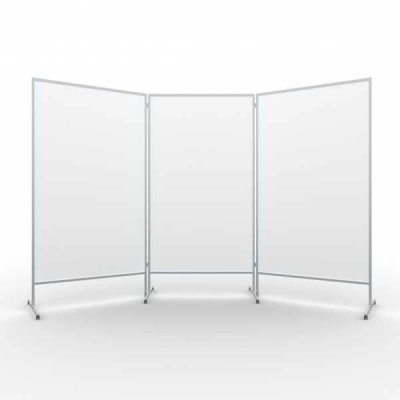 TABLICA EKSPOZYCYJNA MAGNETYCZNO-SUCHOŚCIERALNA WYM: 80x120 /190 NA KÓŁKACH (TGR002-2)