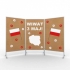 TABLICA EKSPOZYCYJNA KORKOWA MAXI WYM: 120x160 /190 NA KÓŁKACH (TGR004-1)