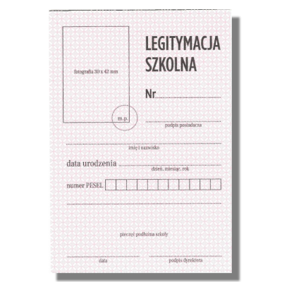 LEGITYMACJA SZKOLNA MEN-I/4-N DLA DZIECI NIEPEŁNOSPRAWNYCH (MEN068)