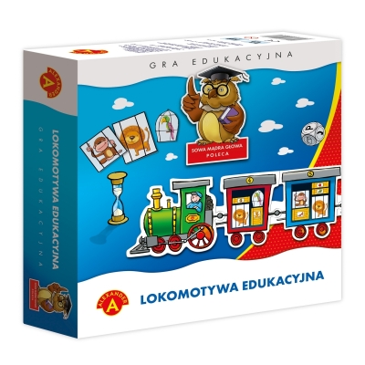 LOKOMOTYWA EDUKACYJNA SOWA MĄDRA GŁOWA - GRA EDUKACYJNA (ALE044)