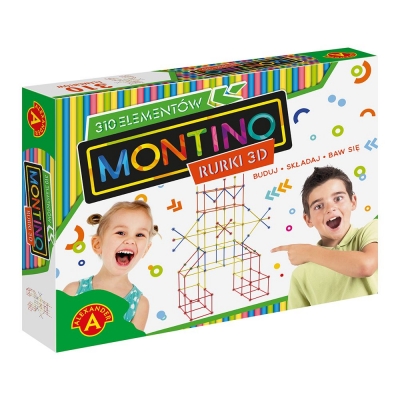 MONTINO 310 ELEMENTÓW RURKI 3D- ZESTAW KONSTRUKCYJNY (ALE152)