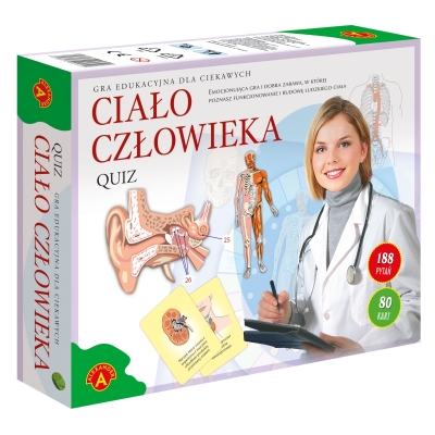 QUIZ CIAŁO CZŁOWIEKA BIG - GRA EDUKACYJNA (ALE213)