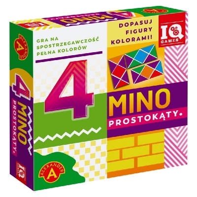 4 MINO PROSTOKĄTY. IQ GAMES - GRA LOGICZNA (ALE298)