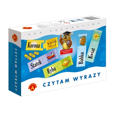 CZYTAM WYRAZY SOWA MĄDRA GŁOWA - GRA EDUKACYJNA (ALE051)