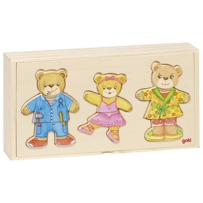 PUZZLE DREWNIANE UBIERZ MISIE (GOK083)