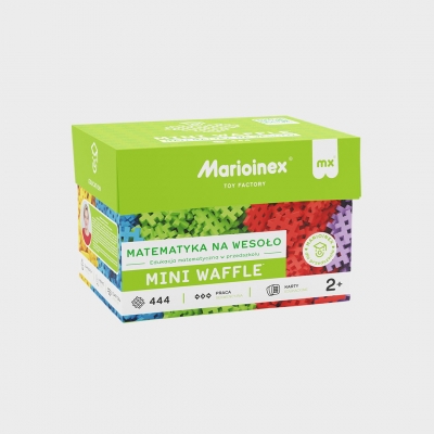 KLOCKI KONSTRUKCYJNE WAFFLE MINI MATEMATYKA NA WESOŁO - EDU 444 ELEM. (KLO069)