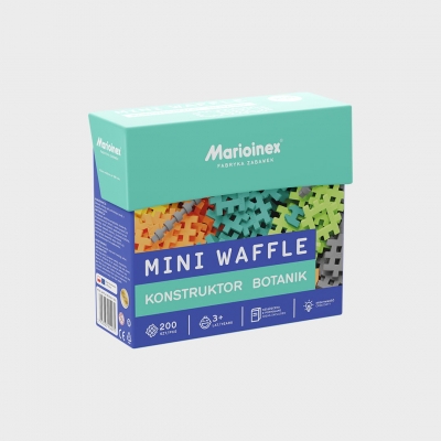 KLOCKI KONSTRUKCYJNE WAFFLE MINI 200 ELEM. KONSTRUKTOR / BOTANIK (KLO026)