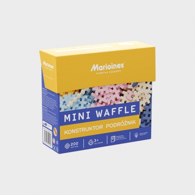 KLOCKI KONSTRUKCYJNE WAFFLE MINI 200 ELEM. KONSTRUKTOR / PODRÓŻNIK (KLO025)